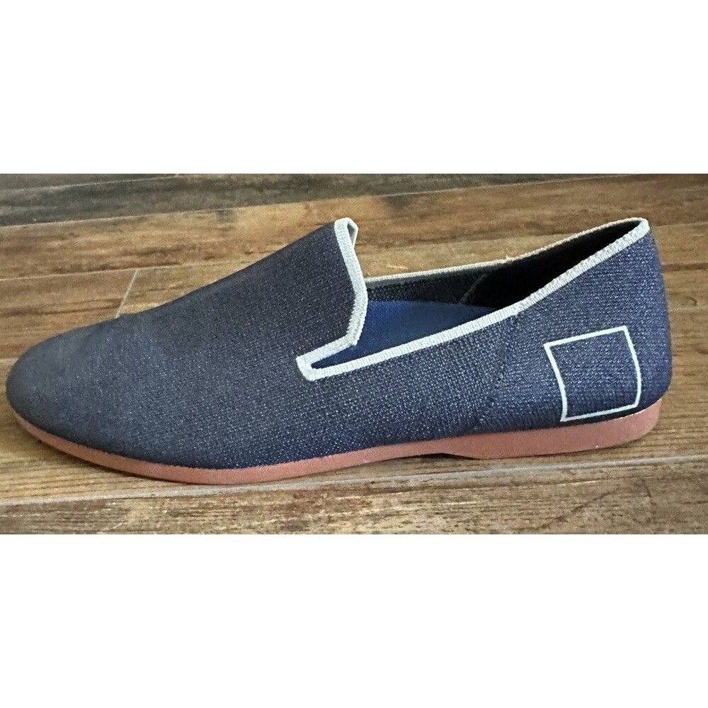 GLYPH Womens Knit Loafer Marlin Navy Blue Slip On Comfort Minimalist Shoes Sz 9
